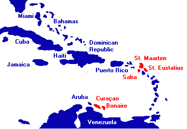 Map of Caribean